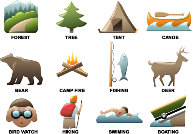Camp Label Icons